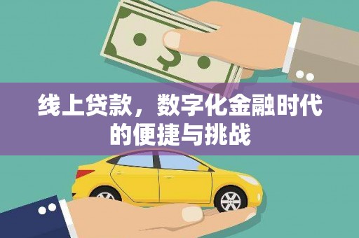 修水线上贷款，数字化金融时代的便捷与挑战