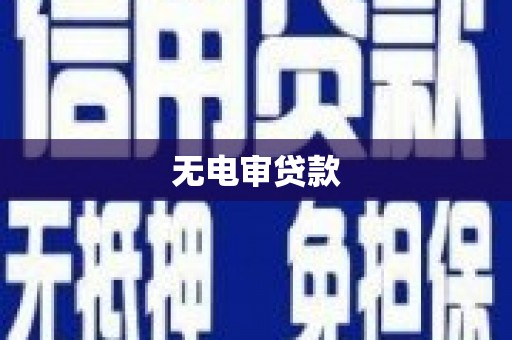 修水无电审贷款