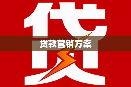 修水贷款营销方案