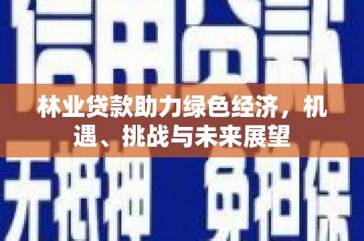 修水林业贷款助力绿色经济，机遇、挑战与未来展望