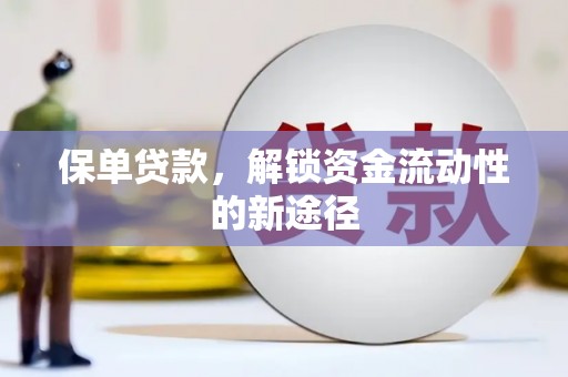修水保单贷款，解锁资金流动性的新途径