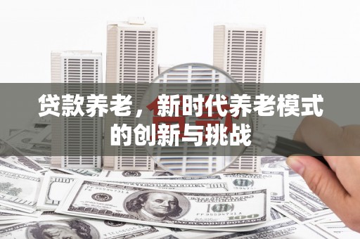 修水贷款养老，新时代养老模式的创新与挑战