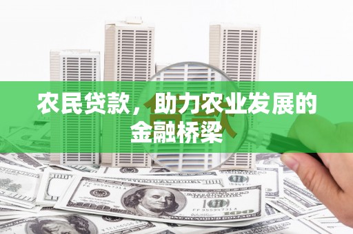 修水农民贷款，助力农业发展的金融桥梁
