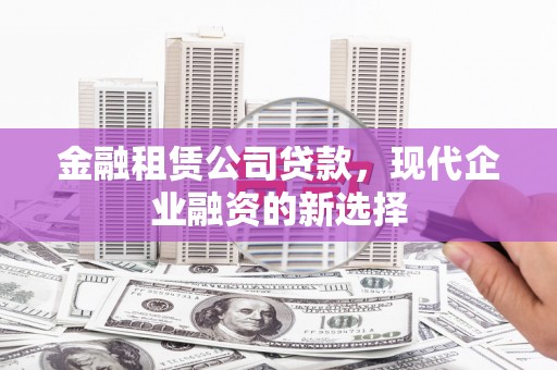 修水金融租赁公司贷款，现代企业融资的新选择