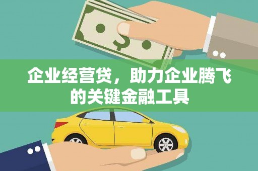 修水企业经营贷，助力企业腾飞的关键金融工具