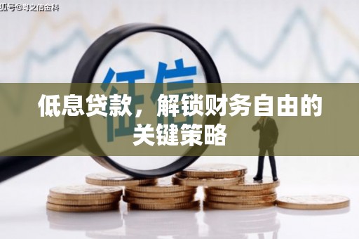 修水低息贷款，解锁财务自由的关键策略