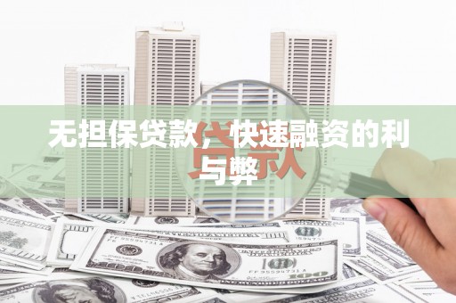 修水无担保贷款，快速融资的利与弊