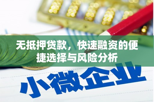 修水无抵押贷款，快速融资的便捷选择与风险分析