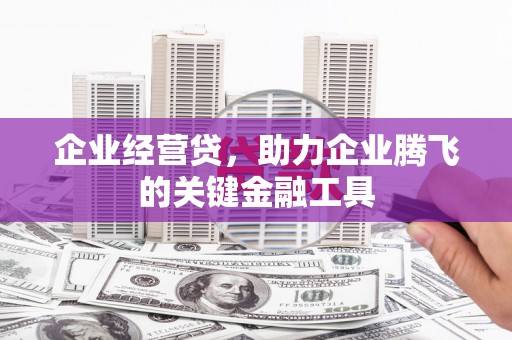 修水企业经营贷，助力企业腾飞的关键金融工具