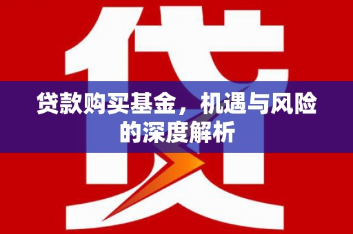 修水贷款购买基金，机遇与风险的深度解析