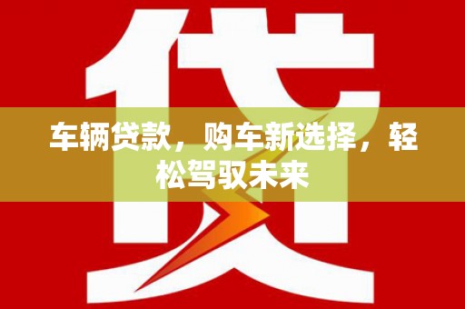 修水车辆贷款，购车新选择，轻松驾驭未来