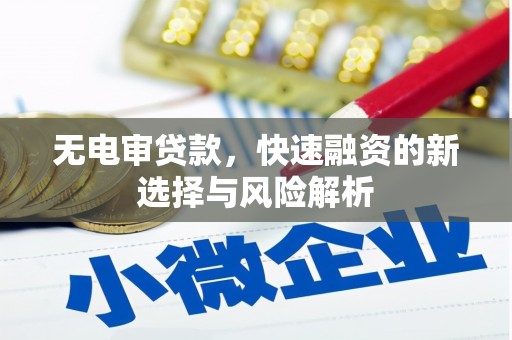 修水无电审贷款，快速融资的新选择与风险解析