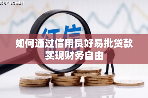 修水如何通过信用良好易批贷款实现财务自由