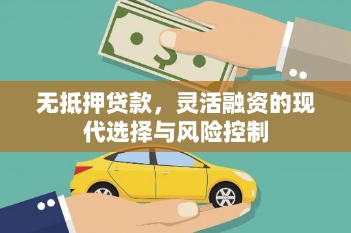 修水无抵押贷款，灵活融资的现代选择与风险控制