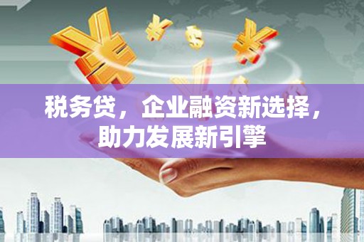 修水税务贷，企业融资新选择，助力发展新引擎