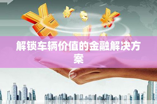 修水解锁车辆价值的金融解决方案