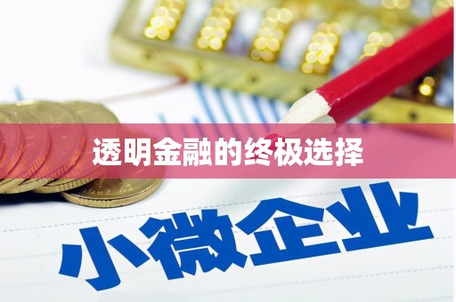 修水透明金融的终极选择