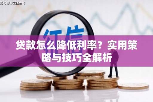 修水贷款怎么降低利率？实用策略与技巧全解析
